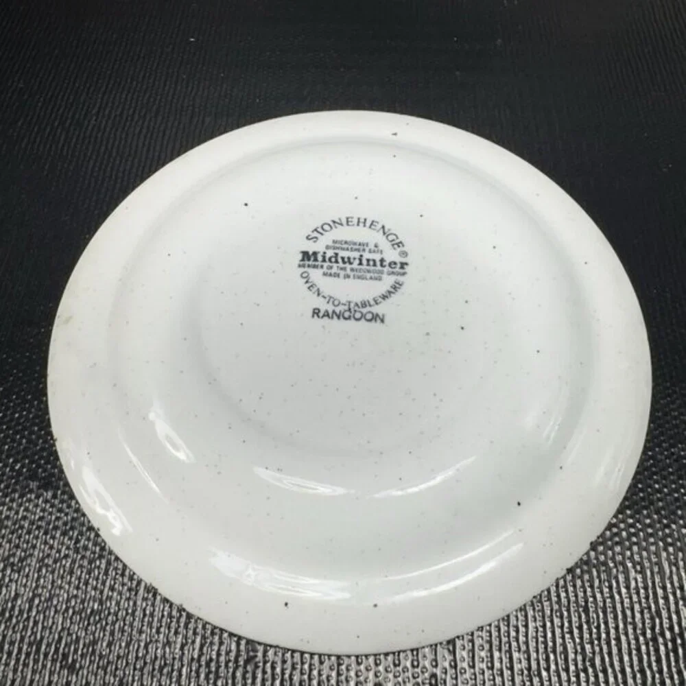 Midwinter Stonehenge Rangoon Dish Plate Set 2 Bamboo 7inch‎ Plates Dishes VTG